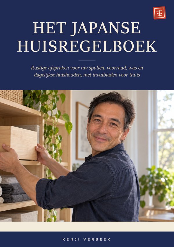 Het Japanse huisregelboek omslag van het miniboek